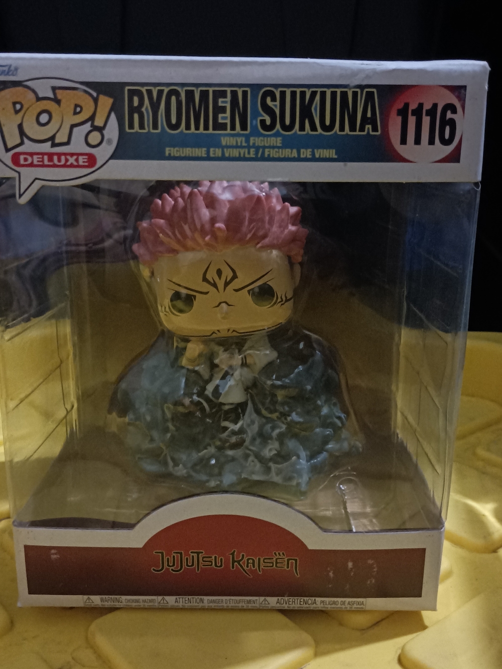 Funko Pop! Deluxe Ryomen Sukuna #1116 - Pink Hair, Yellow Face, Green Cloak